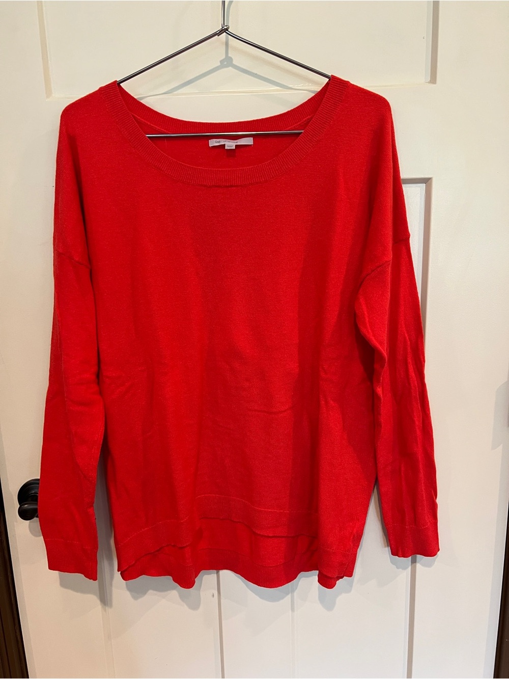 GAP Bright Red Scoop Neck Sweater